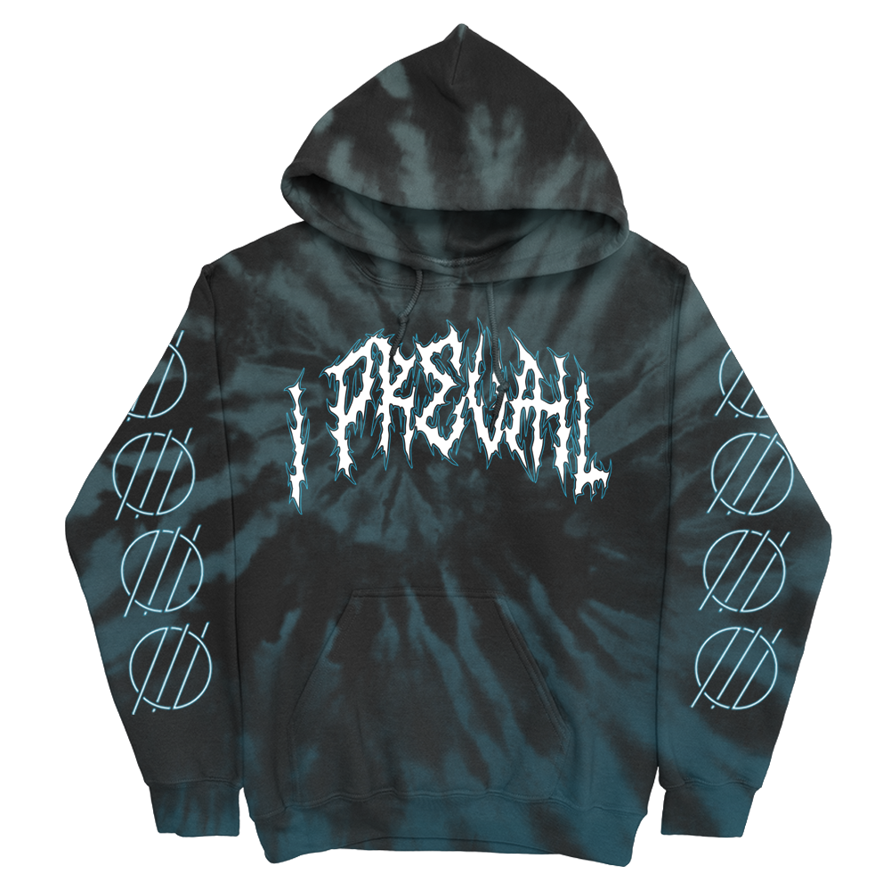 Body Bag Hoodie (Black/Blue Dye) I Prevail