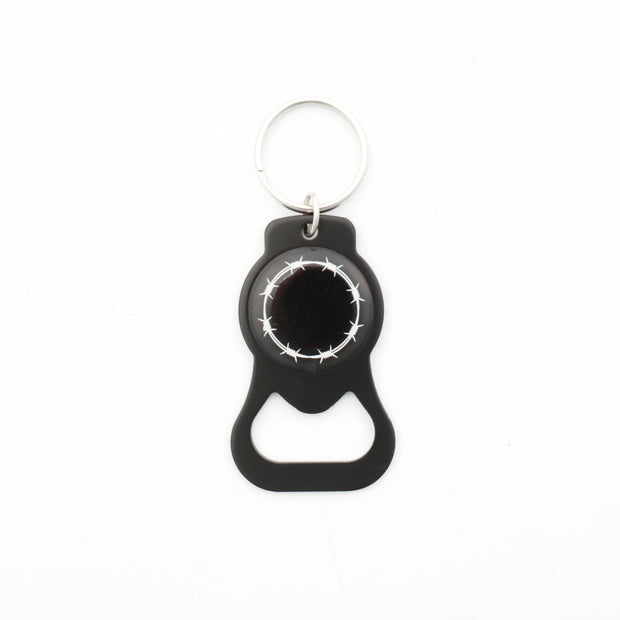 Barbed Wire Logo Bottle Opener Keychain