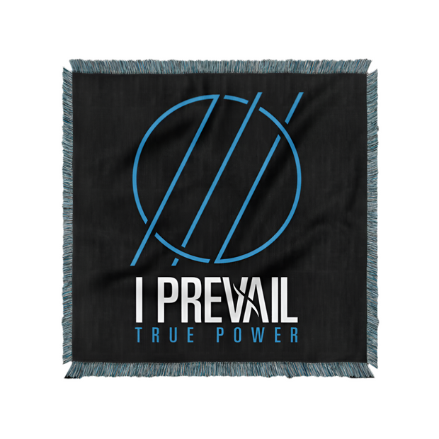 True Power Woven Blanket (Black/White/Blue)