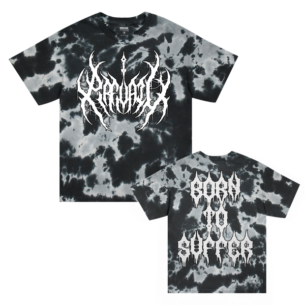 Born To Suffer T-Shirt (Multi Black Dye)