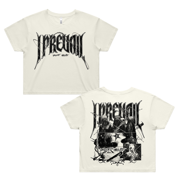 Sick Motherfucker Crop T-Shirt (Ecru)