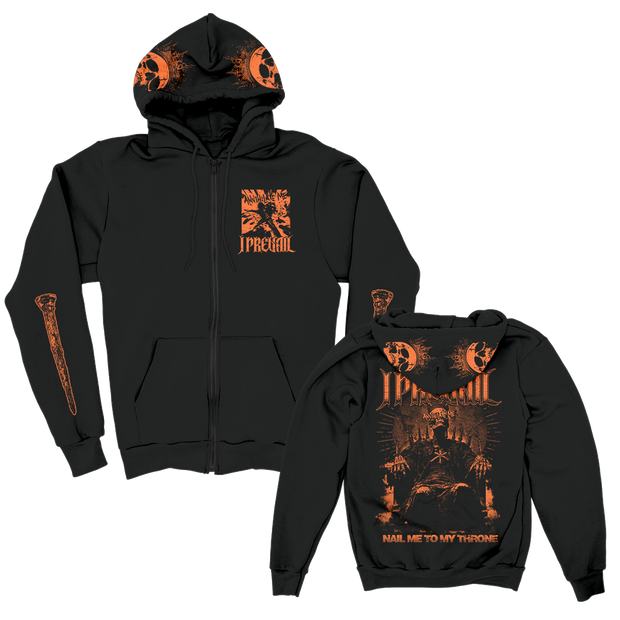 Annihilate Me Zip Up Hoodie (Black)