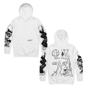 Alpha Omega Pullover Hoodie (White)