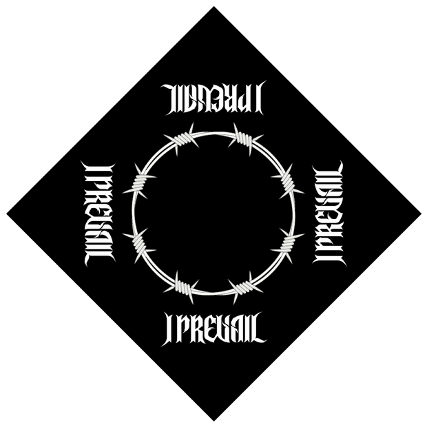 Barbed Wire Logo Bandana (Black)