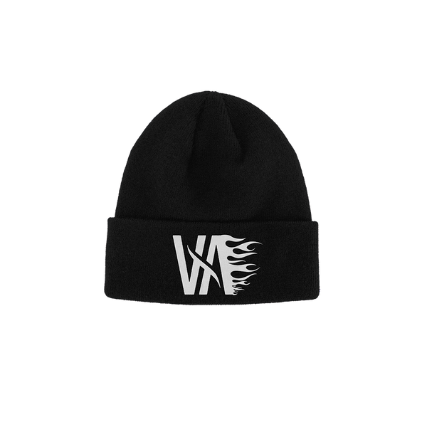 VA Flames Logo Cuff Beanie (Black)