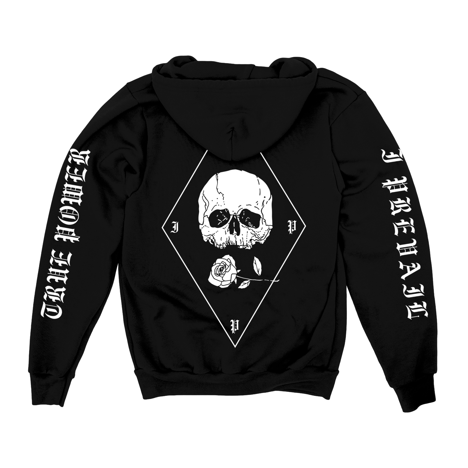 True Power Skull Zip Hoodie Black I Prevail